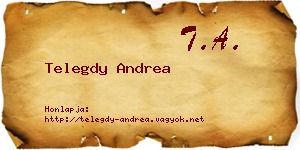 Telegdy Andrea névjegykártya