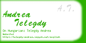 andrea telegdy business card